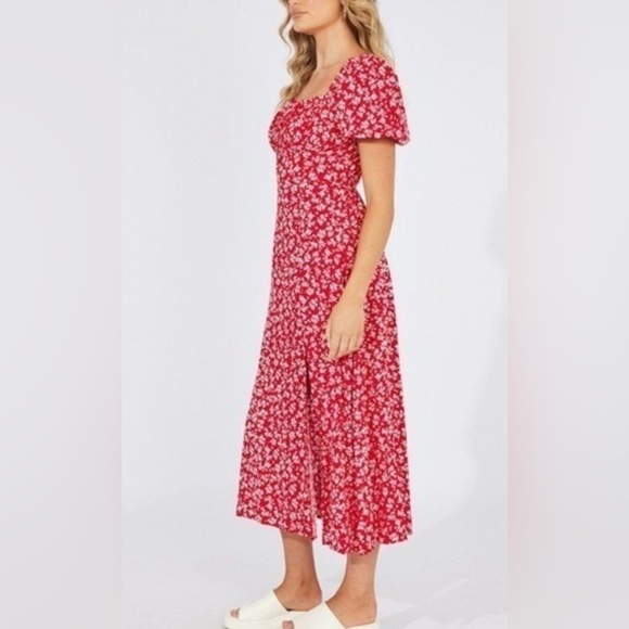 Luxology Pants - NWT luxology | floral jumpsuit | Small Smocked back